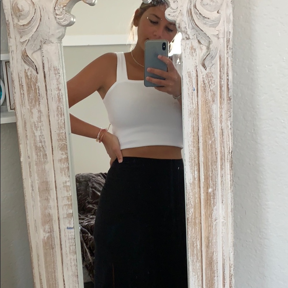 Brandy Melville black slit Skirt